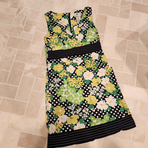 DBy Dresses & Skirts - DBy Dress Size 6 Cotton Polkadot Floral Empire Waist